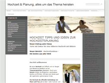 Tablet Screenshot of hochzeit-tipp.de